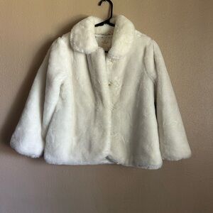 kate spade Cream Faux Fur Kids size 10year old